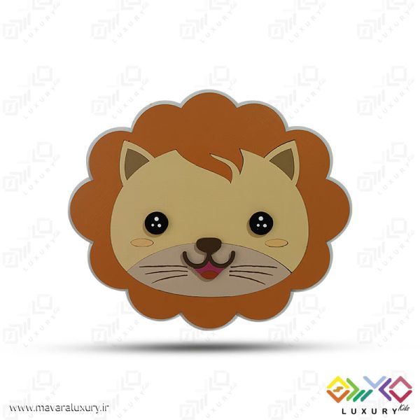 دیوارکوب تزئینی اتاق کودک طرح حیوانات (شیر) MKIDS19 - تصویر 4