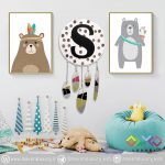 دیوارکوب تزئینی حروف نام طرح دریم کچر MKIDS23