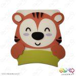 دیوارکوب تزئینی نام کودک طرح حیوانات (ببر) MKIDS30