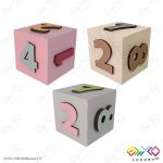 مکعب چوبی اعداد گاه شمار سن کودک MKIDS35