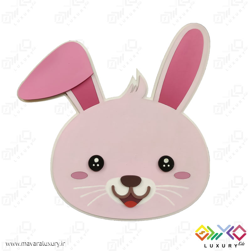 دیوارکوب تزئینی اتاق کودک طرح حیوانات (خرگوش) MKIDS19