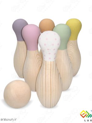 اسباب بازی چوبی ست بولینگ MKT04