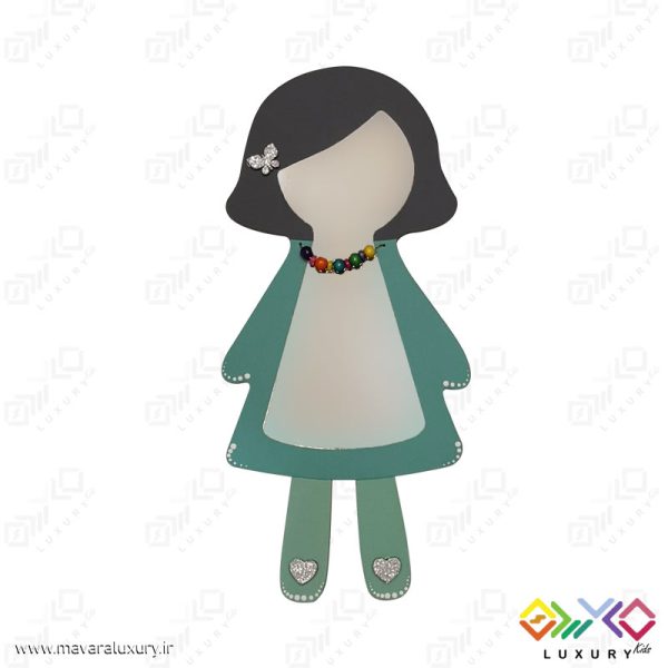 آینه دکوراتیو دخترانه اتاق کودک طرح MKIDS18 (سایز بزرگ)