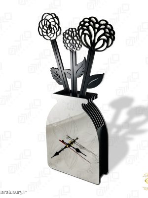 ساعت دیواری/رومیزی طرح گلدان MD001