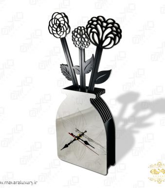 ساعت دیواری/رومیزی طرح گلدان MD001
