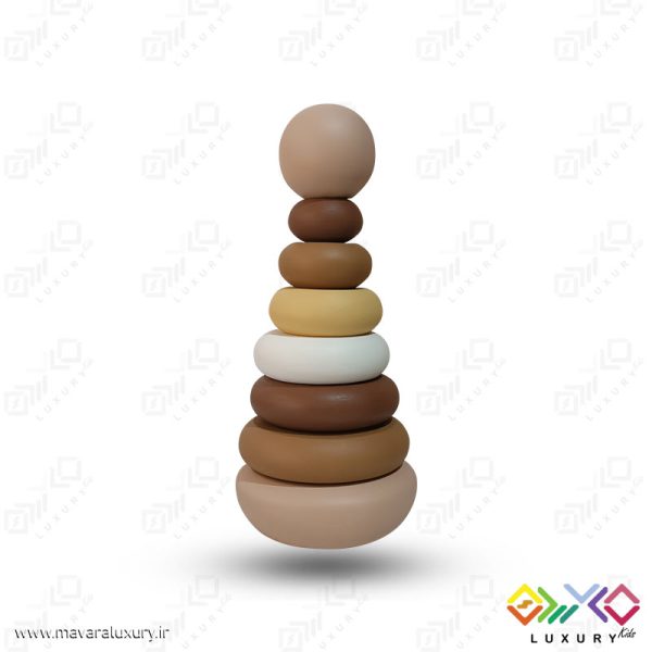 اکسسوری و اسباب بازی چوبی برج هوش MKT02 - تصویر 2