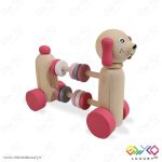 اکسسوری و اسباب بازی چوبی کودک طرح سگ حلقه ای MKT15