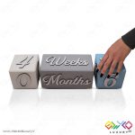 ست کامل مکعب چوبی گاهشمار سن کودک مگا سایز MKIDS35M