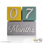 ست کامل مکعب چوبی گاهشمار سن کودک مگا سایز MKIDS35R