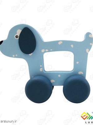 اسباب بازی چوبی مدل سگ ماشینی MKids48