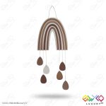 آویز دکوری اتاق کودک طرح رنگین کمان