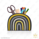 جای قلم، ابزار و قلموی آرایش مدل رنگین کمان MD017
