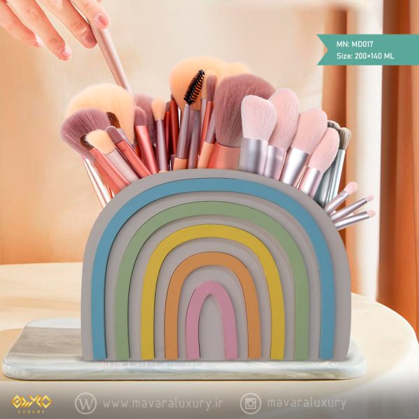 جای قلم، ابزار و قلموی آرایش مدل رنگین کمان MD017