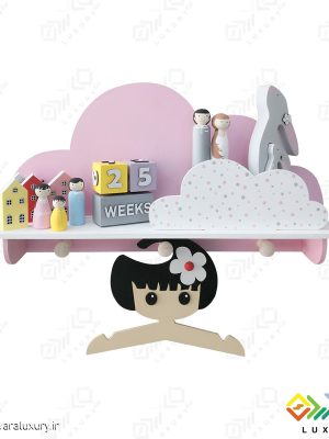 شلف دکوراتیو اتاق کودک طرح ابر MKids52