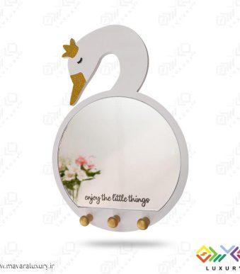 آینه دکوراتیو اتاق کودک طرح قو MKIDS57