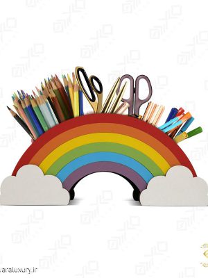 جاقلمی فانتزی مدل ابر و رنگین کمان MD040