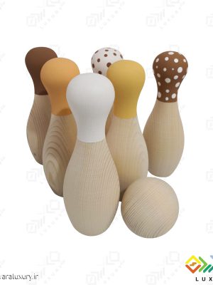 اسباب بازی چوبی ست بولینگ MKT04