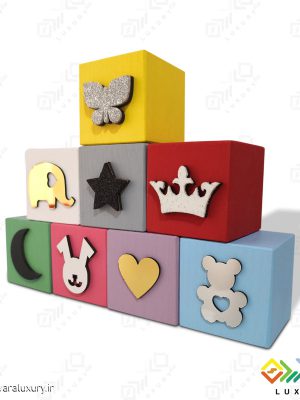 مکعب چوبی المان های کودکانه MKIDS35