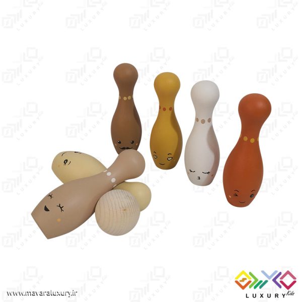 اسباب بازی چوبی ست بولینگ فانتزی MKT04B - تصویر 6