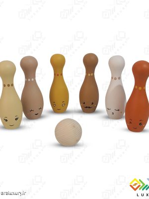 اسباب بازی چوبی ست بولینگ فانتزی MKT04B - B