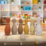 اسباب بازی چوبی ست بولینگ فانتزی MKT04B - تصویر 8