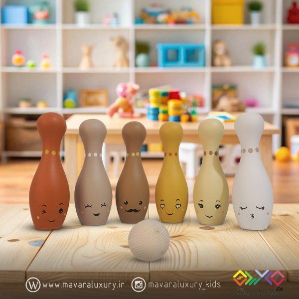 اسباب بازی چوبی ست بولینگ فانتزی MKT04B - تصویر 8