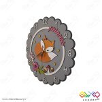 ساعت دیواری مدل روباه برای اتاق بچه