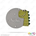 رودربی اتاق بچه مدل دایناسور رنگ سبز