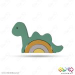 پازل چوبی اسباب بازی دایناسور