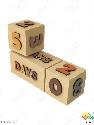 مکعب چوبی گاهشمار کودک