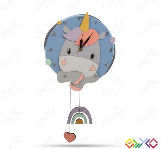 ساعت دیواری اتاق کودک مدل پونی کوچولو MKids70