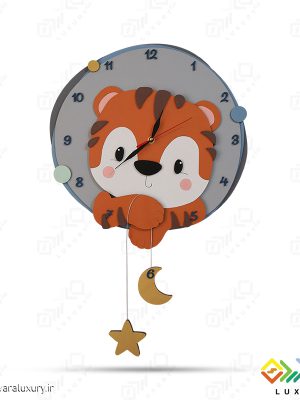 ساعت دیواری اتاق کودک مدل ببری MKids71