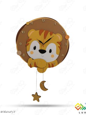 ساعت دیواری اتاق کودک مدل ببری MKids71 - B
