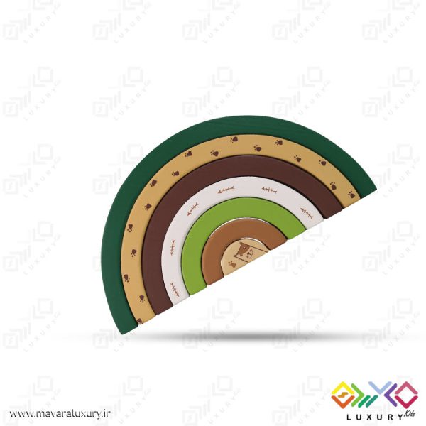 بازی پازل رنگین کمان چوب روس