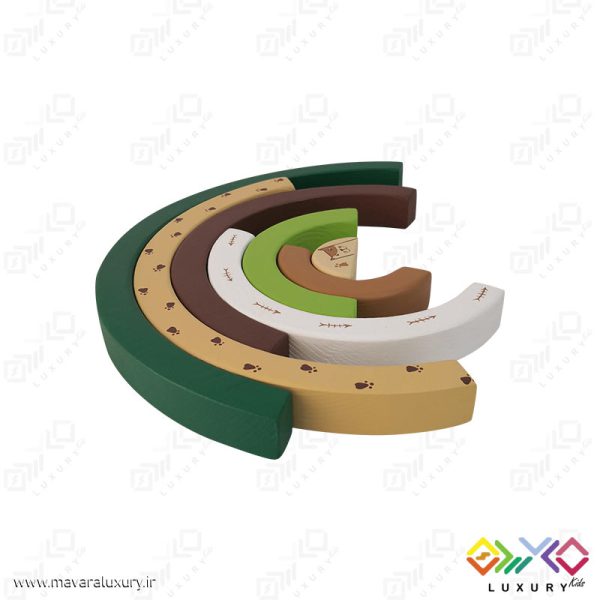اسباب بازی چوبی رنگین کمان