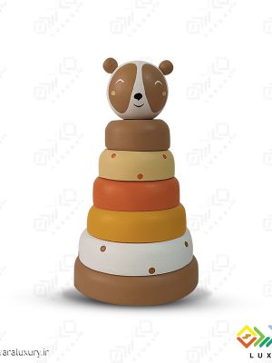 اسباب بازی چوبی طرح برج هوش حیوانات پاندا MKids56 - D