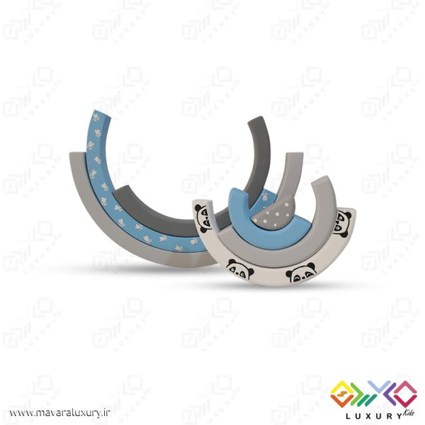 اکسسوری اتاق کودک پازل رنگین کمان چوبی 7 رنگ با طراحی MKT01 - تصویر 10