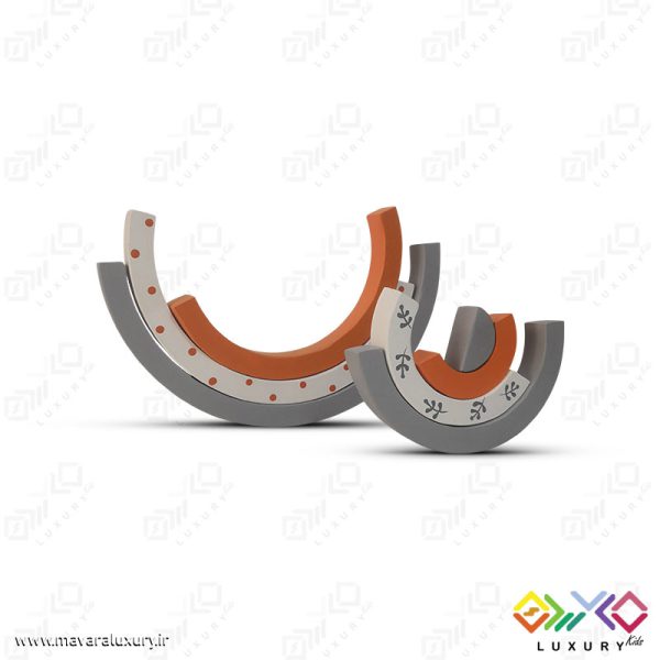 اکسسوری اتاق کودک پازل رنگین کمان چوبی 7 رنگ با طراحی MKT01 - تصویر 8