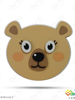 دیوارکوب تزئینی اتاق کودک طرح حیوانات (خرس) MKIDS19 - E