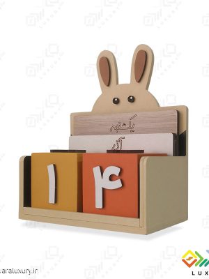 تقویم چوبی جاودان کودکانه طرح خرگوشMKids42 - L
