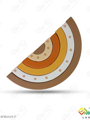 اکسسوری اتاق کودک پازل رنگین کمان چوبی 6 رنگ با طراحی MKT01 - G