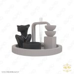 ست سنگی گلدان، جاشمعی، جاعودی طرح پیکره MD052 - تصویر 5