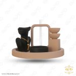 ست سنگی گلدان، جاشمعی، جاعودی طرح پیکره MD052 - تصویر 6