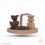 ست سنگی گلدان، جاشمعی، جاعودی طرح پیکره MD052 - تصویر 4