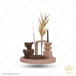 ست سنگی گلدان، جاشمعی، جاعودی طرح پیکره MD052