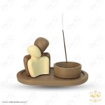 استند عود سنگی طرح عشق MD043 - تصویر 2