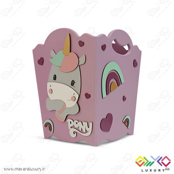 سطل زباله اتاق کودک طرح پونی کوچولو MKids72