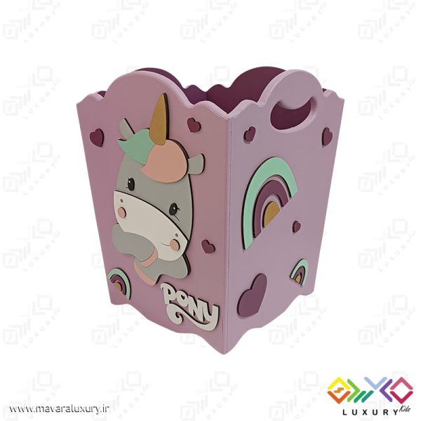 سطل زباله اتاق کودک طرح پونی کوچولو MKids72