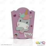 سطل زباله اتاق کودک طرح پونی کوچولو MKids72