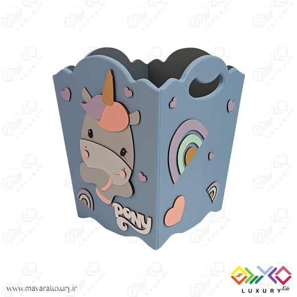 سطل زباله اتاق کودک طرح پونی کوچولو MKids72
